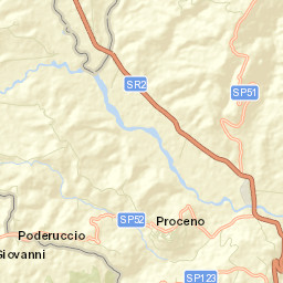Proceno Street Map