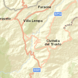 Civitella del Tronto Street Map