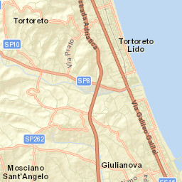 Tortoreto Lido Street Map