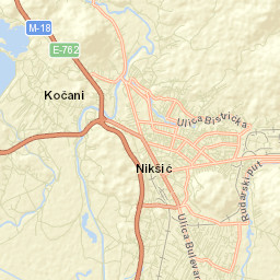 Nikšić Street Map