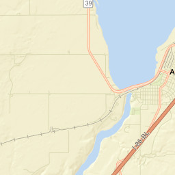 American Falls Street Map