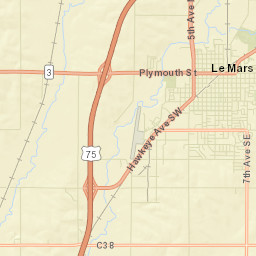 889-999 Iowa 3, Le Mars, IA 51031, USA Street Map
