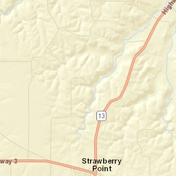 Strawberry Point Street Map