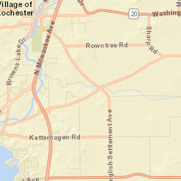 Browns Lake Street Map