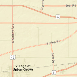 Union Grove Street Map