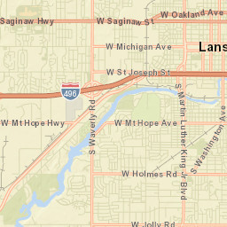 Lansing Street Map
