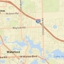 5454 Dixie Hwy, Waterford Township, MI Street Map
