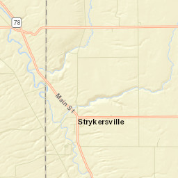 Strykersville New York Street Map