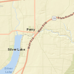 West Perry New York Street Map