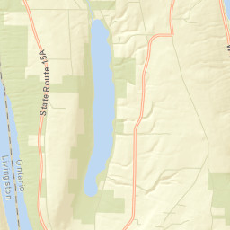 West Canadice Corners New York Street Map