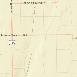 Benton New York Street Map