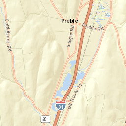 Pratt Corners New York Street Map