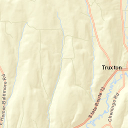 Truxton New York Street Map