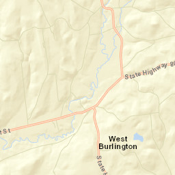 West Burlington New York Street Map