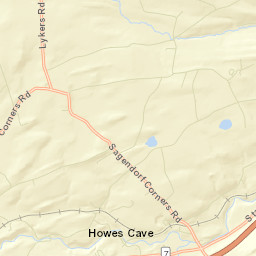 Howes Cave New York Street Map