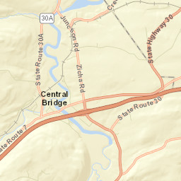 Old Central Bridge New York Street Map