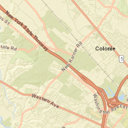 Westmere New York Street Map