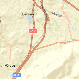Beriáin Street Map