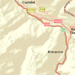 Ax-les-Thermes Street Map