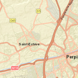 Perpignan Street Map