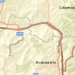 Acquasparta Street Map