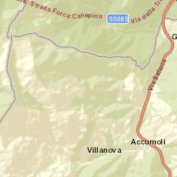 Accumoli Street Map