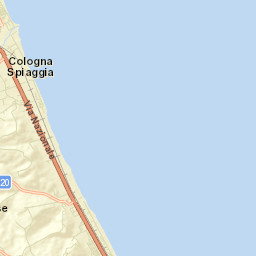 Cologna Spiaggia Street Map