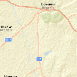 Breznik Street Map