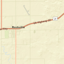 Rushville Street Map