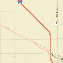 Elk Point Street Map