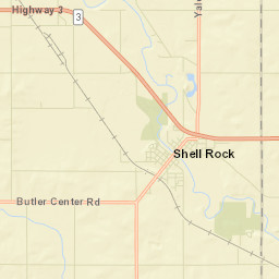 Shell Rock Street Map