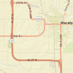 Waverly Street Map