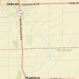 Oelwein Street Map