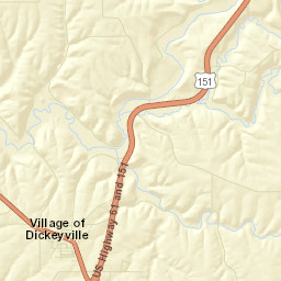 Dickeyville Street Map