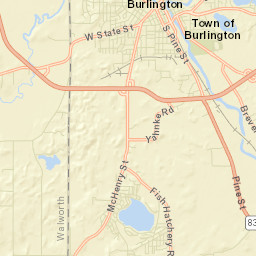 Bohners Lake Street Map