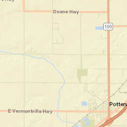 Potterville Street Map