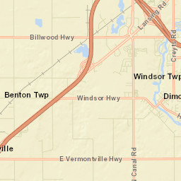 Dimondale Street Map