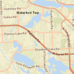 Oakland County Street Map