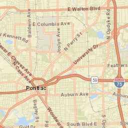Pontiac Street Map