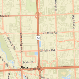 Utica Street Map