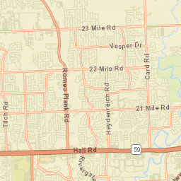 Macomb County Street Map