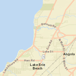 Lake Erie Beach New York Street Map