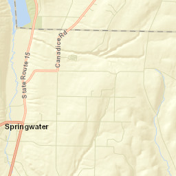 Springwater New York Street Map