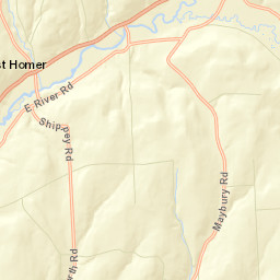 East Homer New York Street Map