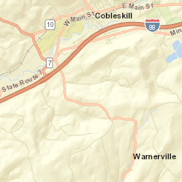 Warnerville New York Street Map