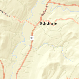 Schoharie New York Street Map