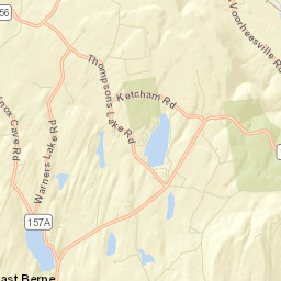 Thompsons Lake New York Street Map