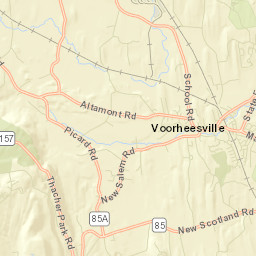 Voorheesville New York Street Map