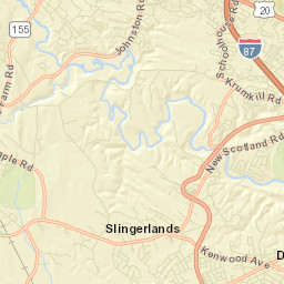 Slingerlands New York Street Map