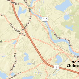 Tyngsboro Street Map